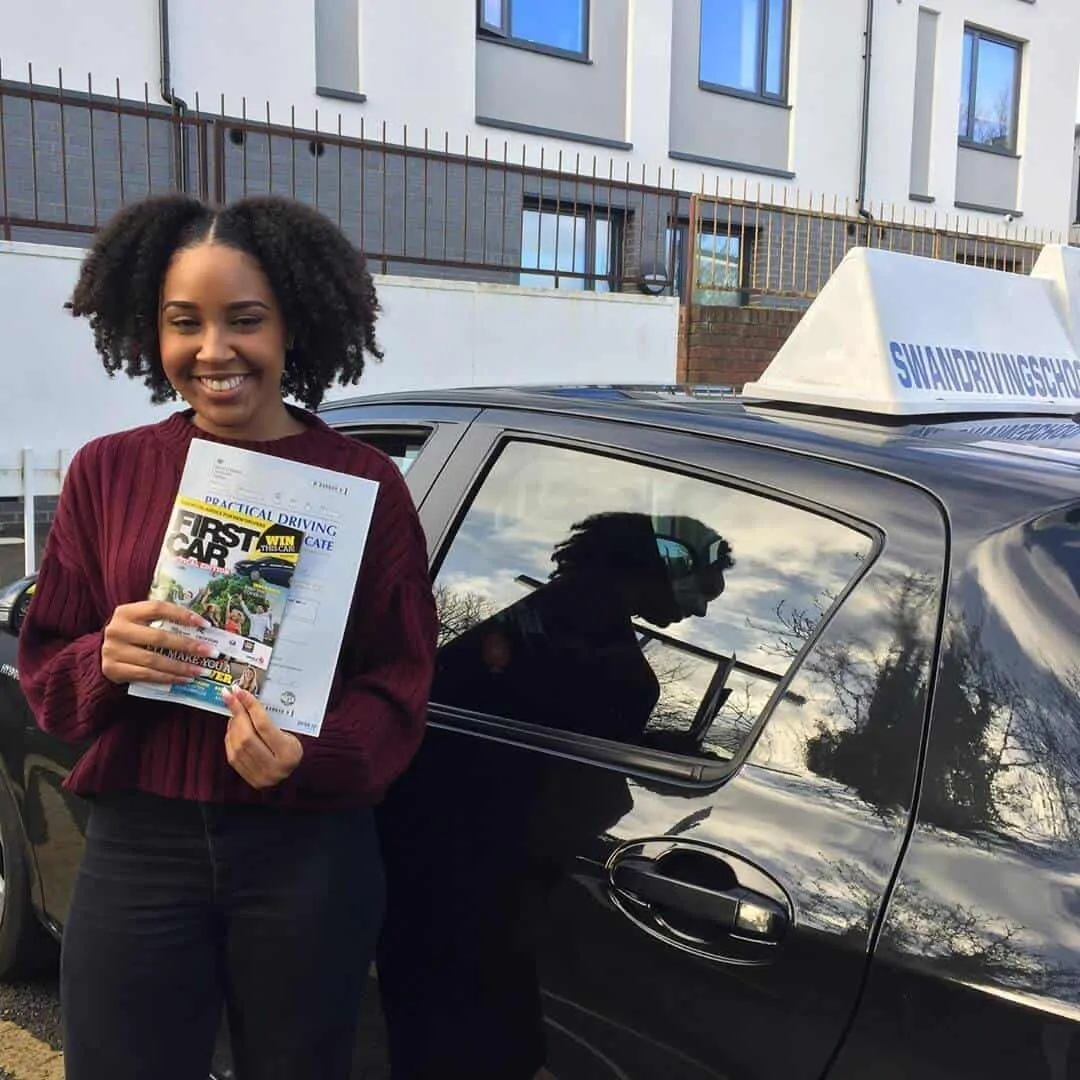 Congratulations to Briea who passed her driving test with an automatic driving lesson from Swan Driving School