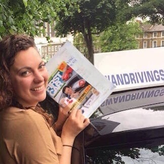 Congratulations to Catherine who passed her driving test with an automatic driving course in  Greenwich London