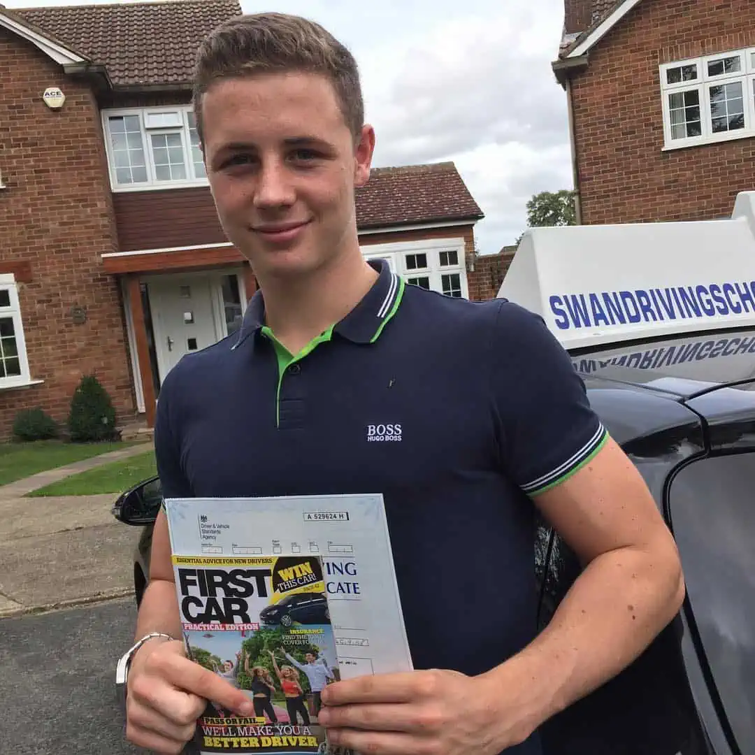 Congratulations to Luke Sheridan from BR7 Chislehurst  who passed his Driving Test with Swan Driving School